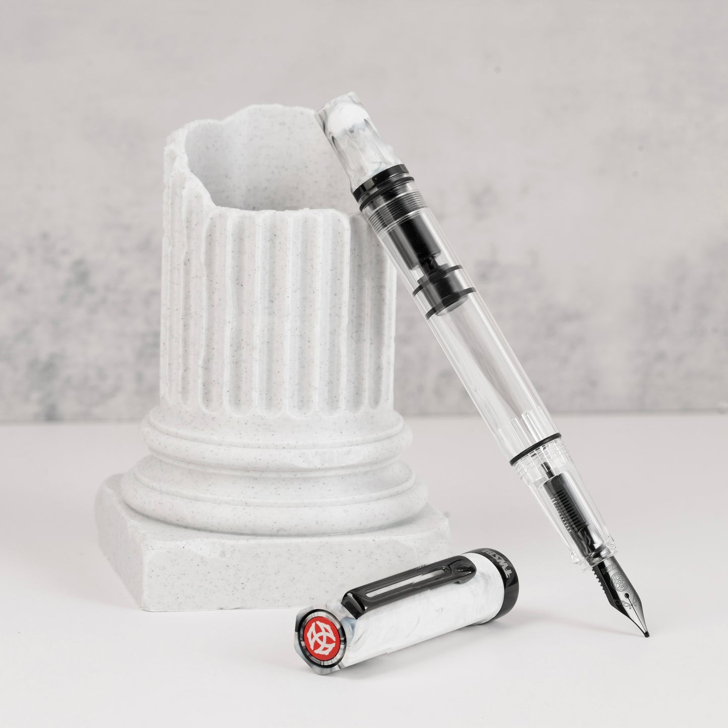 Twsbi ECO Fountain Pen - Carrara with Onyx - M.Lovewell