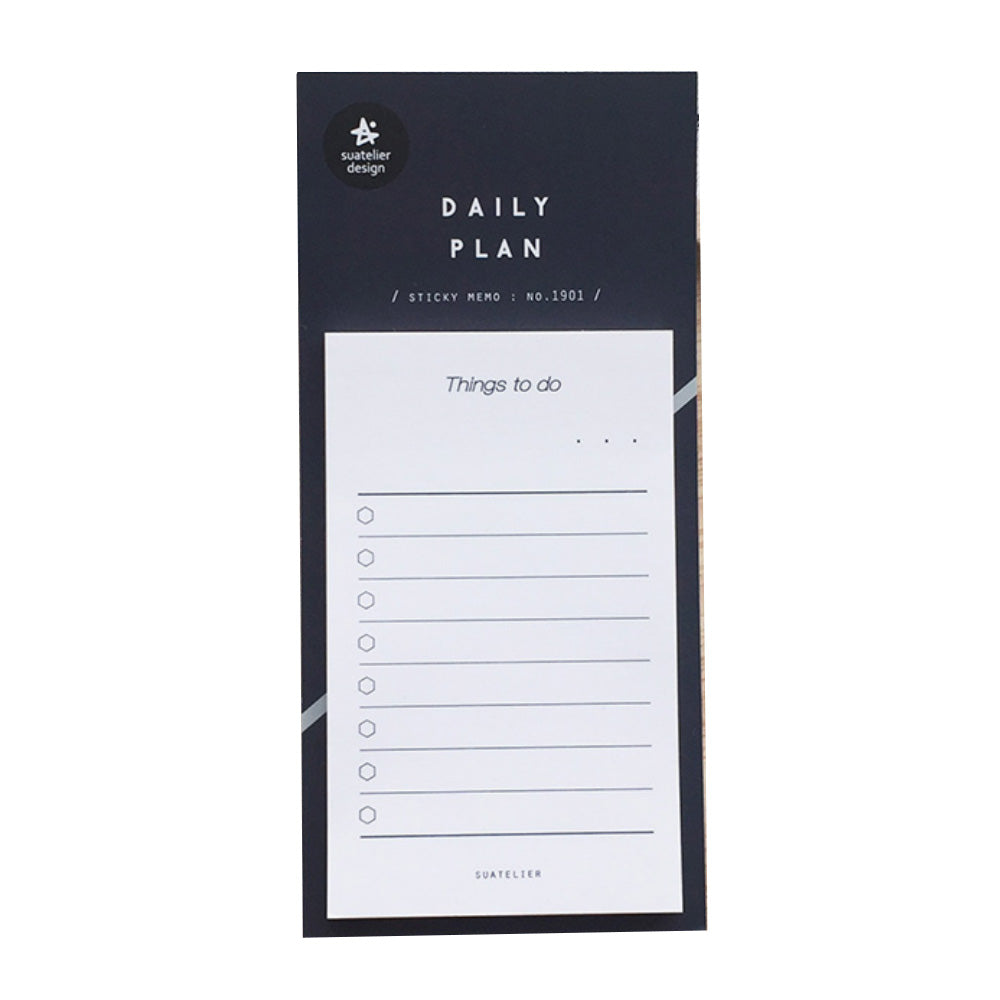 Daily Plan Sticky Memo 1901 Plan 1 - M.Lovewell
