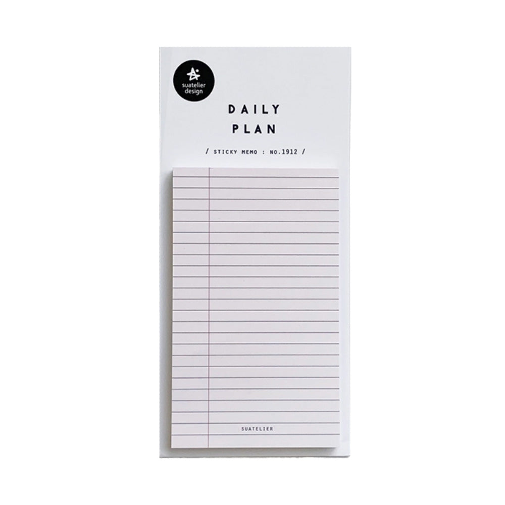 Daily Plan Sticky Memo 1912 Plan 9 - M.Lovewell