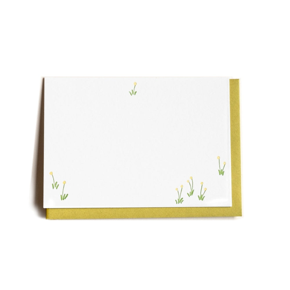 Dandelion Meadow Letterpress Notecard - Set of 9 - M.Lovewell
