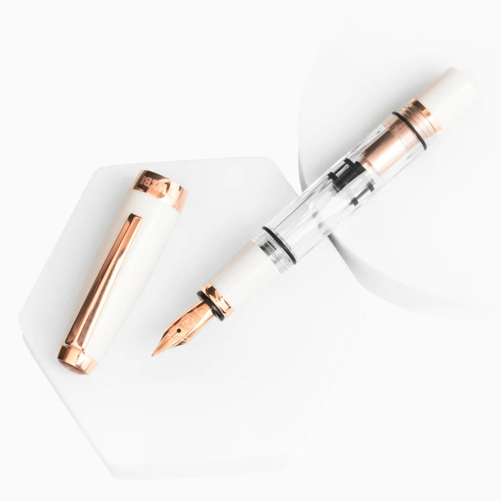 Twsbi Diamond Mini Fountain Pen - White Rosegold V2 | M.Lovewell