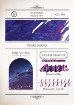 Dominant Industry Fountain Pen Ink - Pearl Series - No. 6 Milky Way Blue