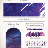Dominant Industry Fountain Pen Ink - Pearl Series - No. 6 Milky Way Blue