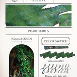 Dominant Industry Fountain Pen Ink - Pearl Series - No. 7 Natural Green