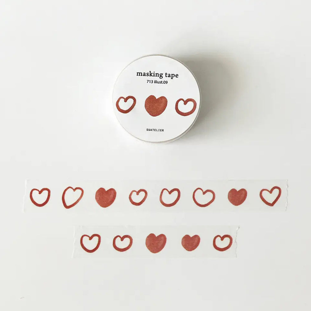 Drawn Hearts Washi Tape - M.Lovewell