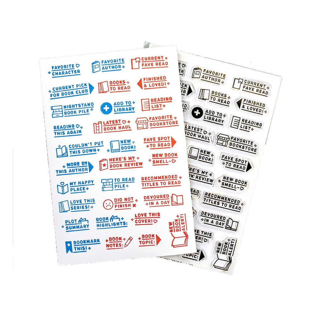 Bookish Prompts Clear Stamp Set