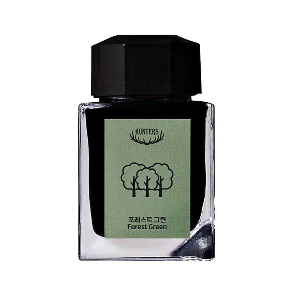 3 Oysters Fountain Pen Ink - Hunters - Forest Green