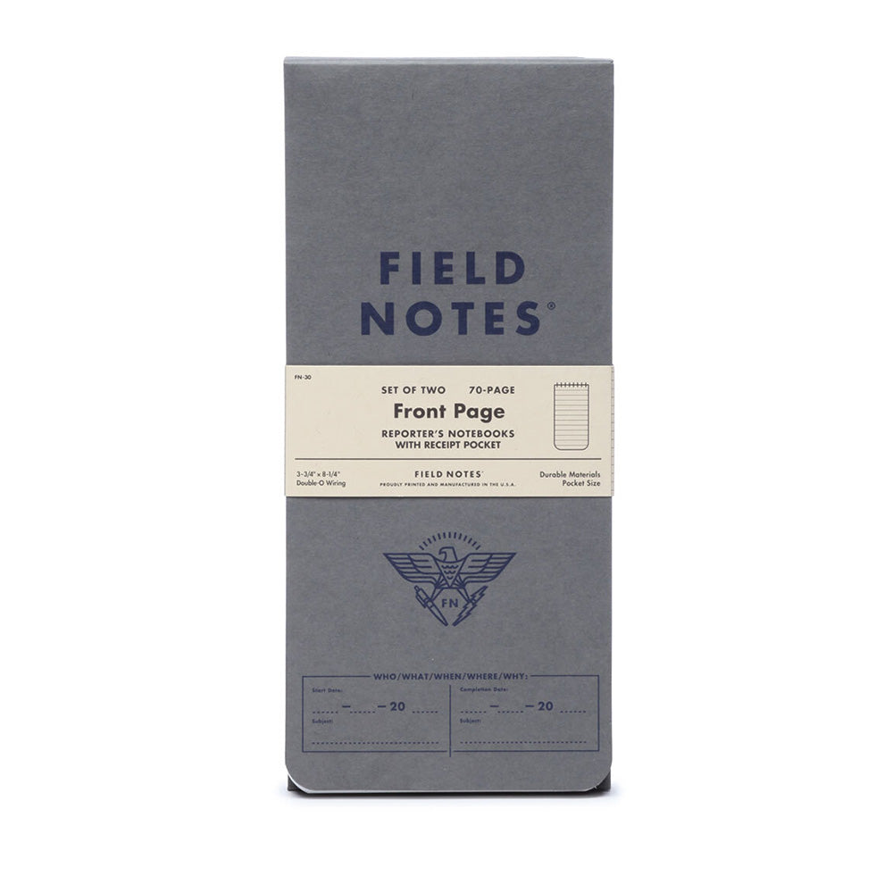 Front Page Reporter's Notebook