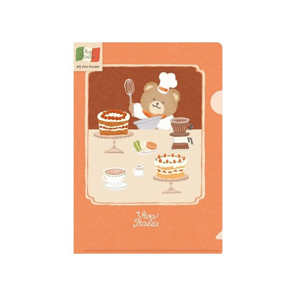 Furukawashiko Clear Folder A5 - Dessert Bear