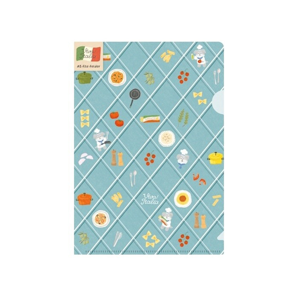 Furukawashiko Clear Folder A5 - Pasta Doggie