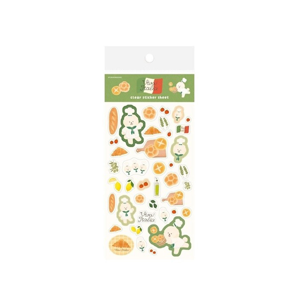 Furukawashiko Clear Sticker Sheet - Bread Doggie