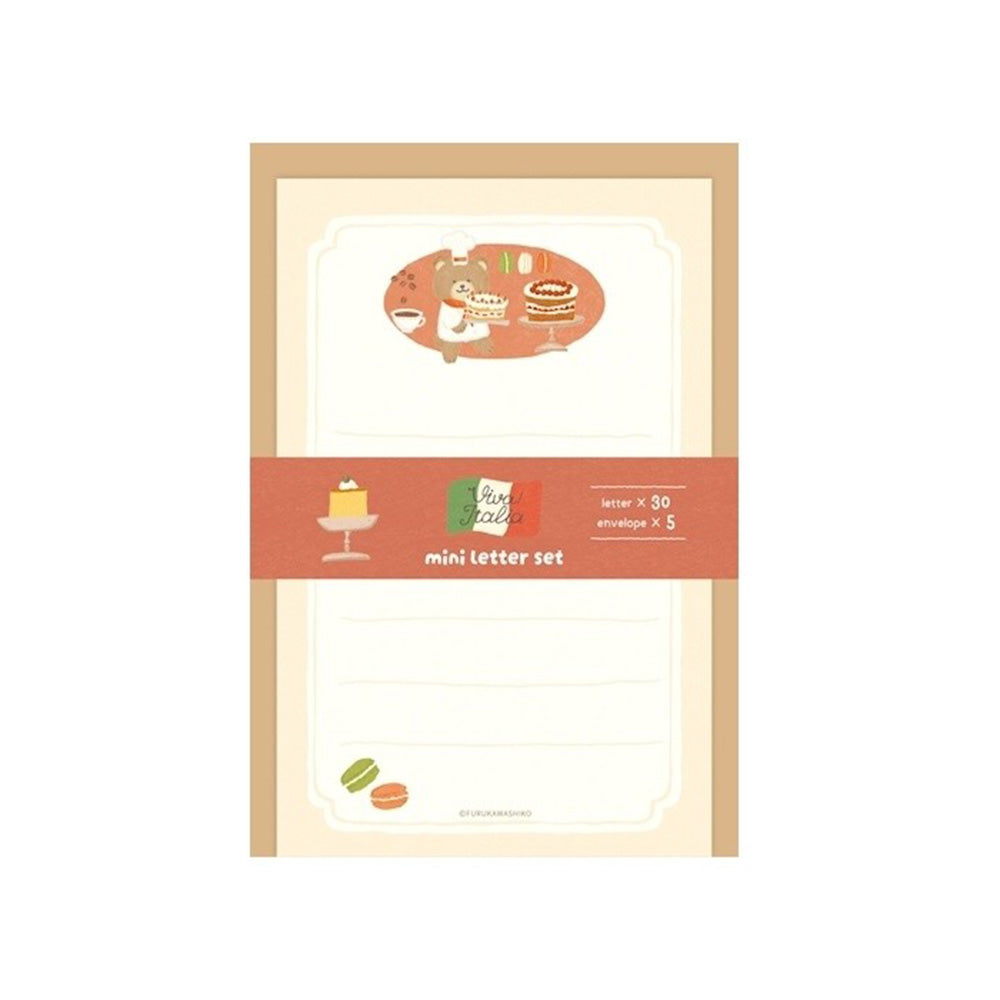 Furukawashiko Mini Letter Set - Dessert Bear