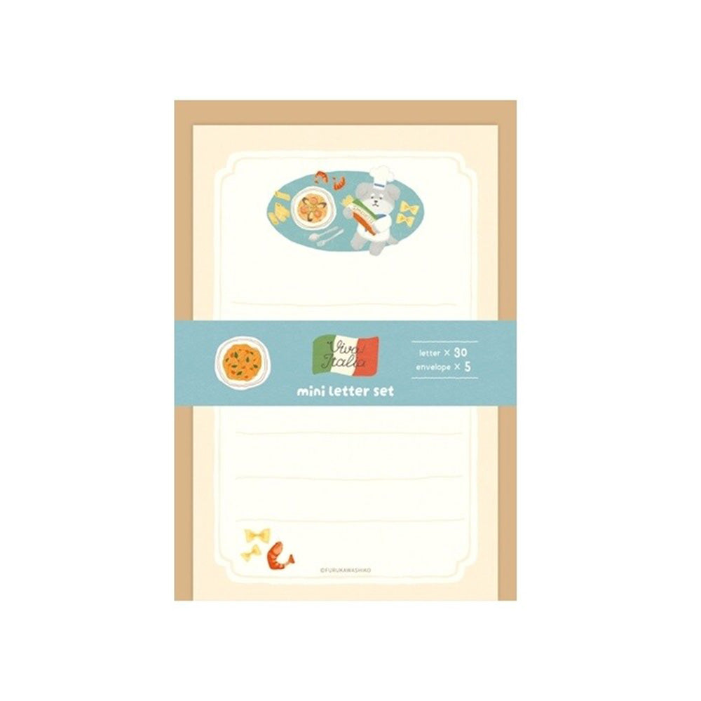 Furukawashiko Mini Letter Set - Pasta Doggie
