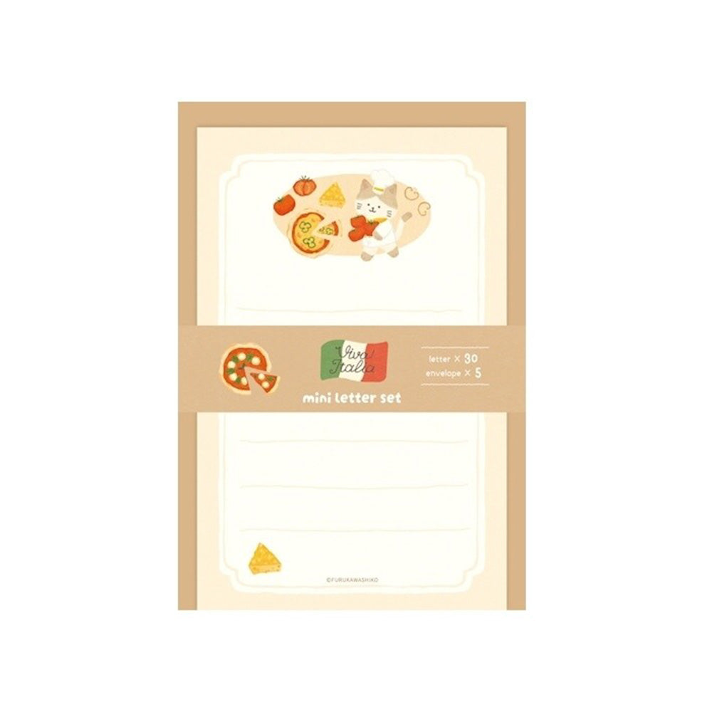 Furukawashiko Mini Letter Set - Pizza Kitten