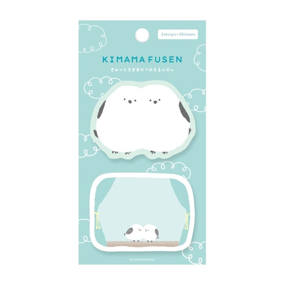 Furukawashiko Sticky Notes - Kimama Fusen - Fluffy Kingfisher