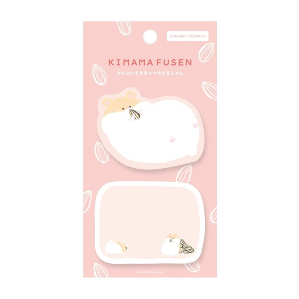 Furukawashiko Sticky Notes - Kimama Fusen - Pudgy Hamster