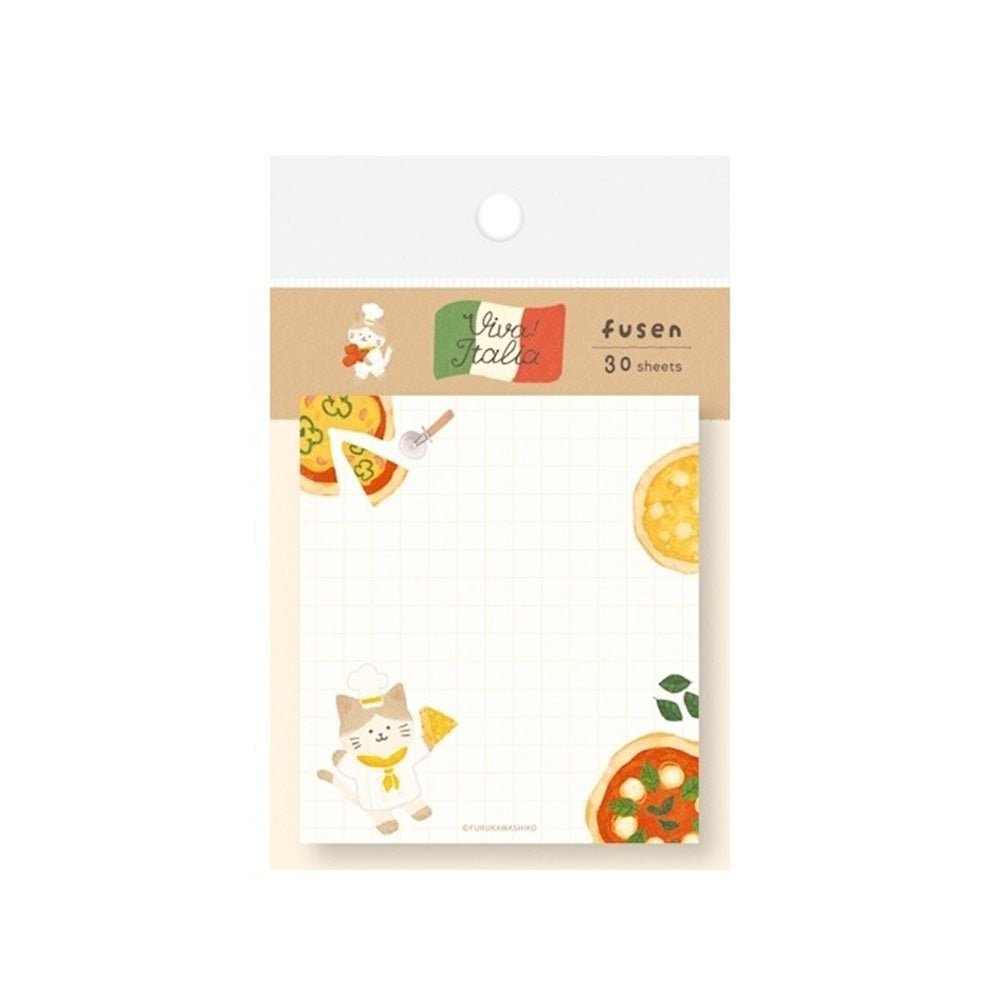 Furukawashiko Sticky Notes - Pizza Kitten - M.Lovewell