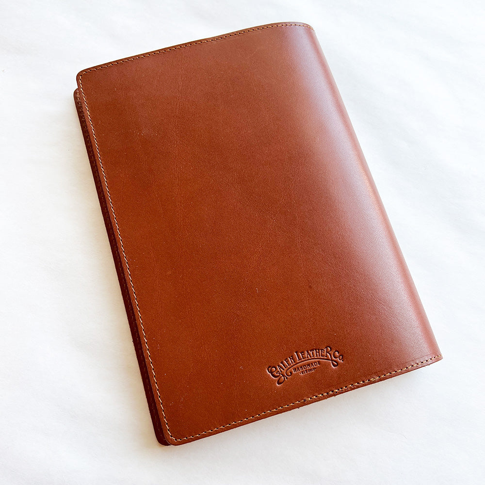 Galen Leather A5 Notebook Cover - Brown - M.Lovewell