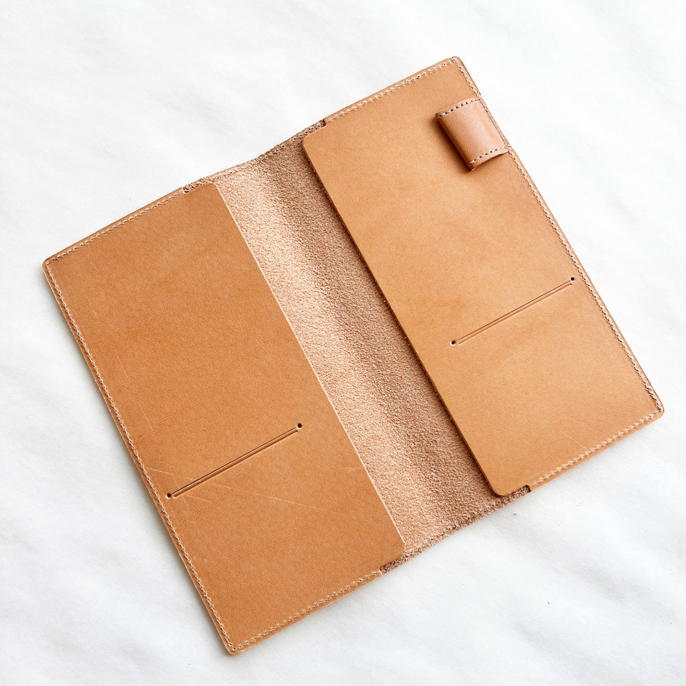 Galen Leather Hobonichi Weeks Planner Cover - Undyed