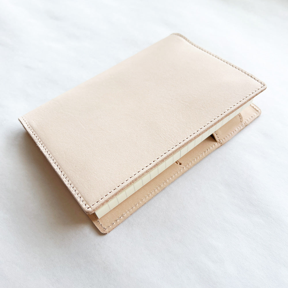 Galen Leather A6 Notebook Cover - Undyed