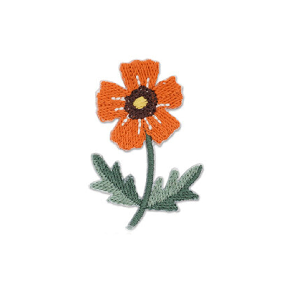 Harawool Embroidered Iron-On Sticker Patch - Poppy