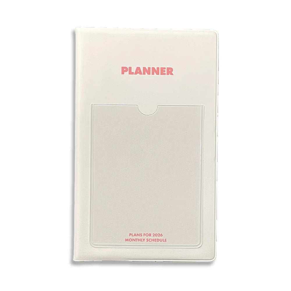 Hightide 2026 Monthly Planner Shine B6 Slim - Ivory