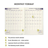 Hightide Minute Manager EX A5 2024 Planner - Navy