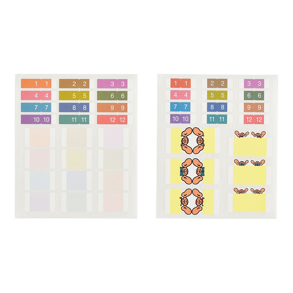  Hobonichi Cousin Grid Circle Dot Planner Stickers