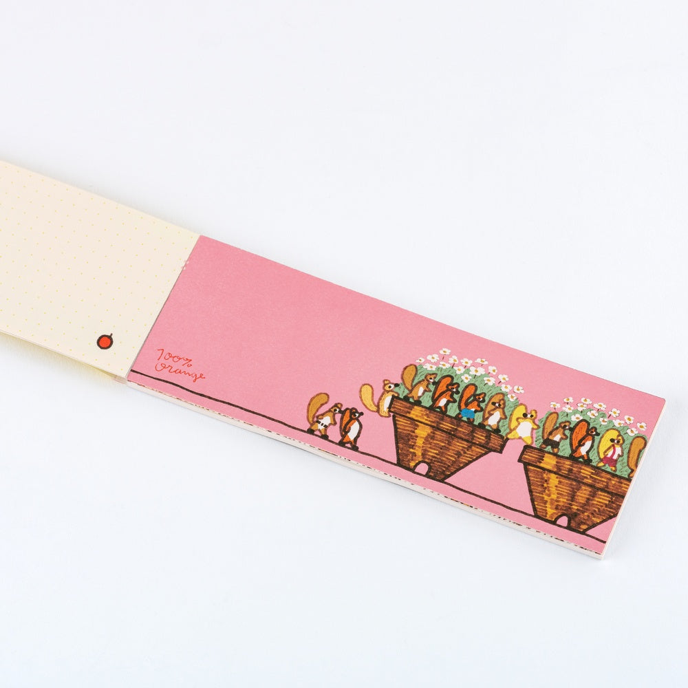 Hobonichi Techo - 100%ORANGE Letter Paper: Squirrel's Moving Day