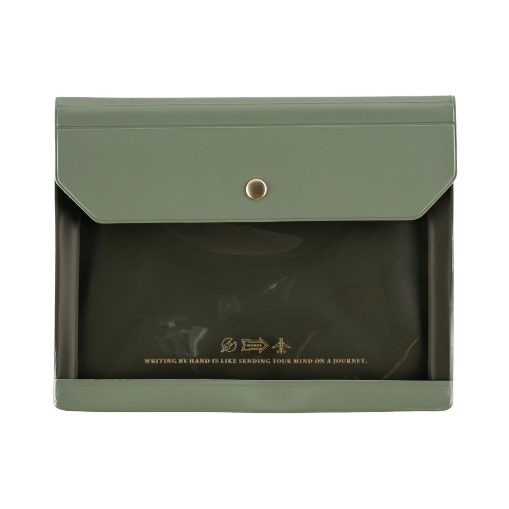Hobonichi Techo - Alettone Document Case for A6 Size: Olive