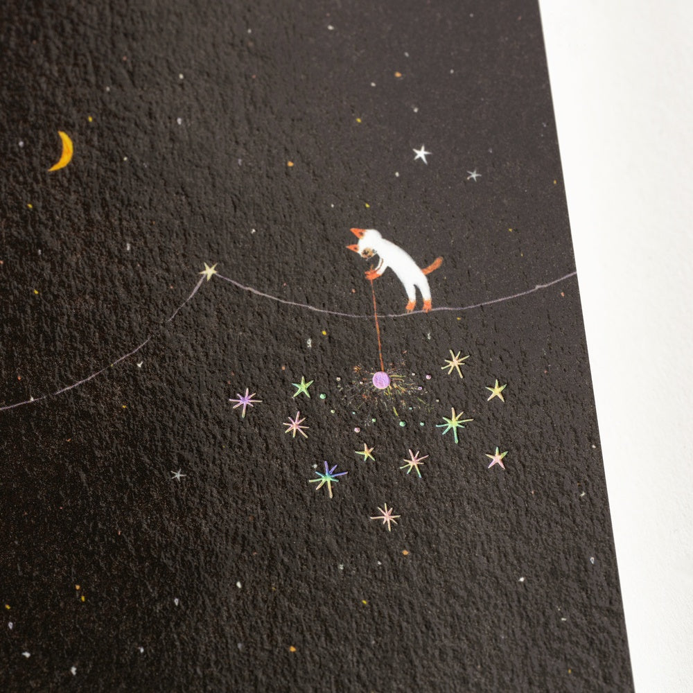 Hobonichi Techo - Hiroko Kubota: Hobonichi Graph A6 Notebook - Another night of falling star sparklers