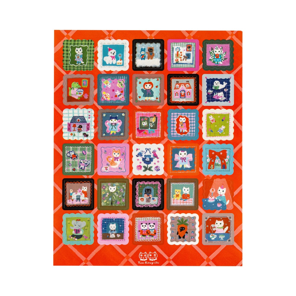 Hobonichi Techo - Yumi Kitagishi: Stickers - Daily Life of White Cat