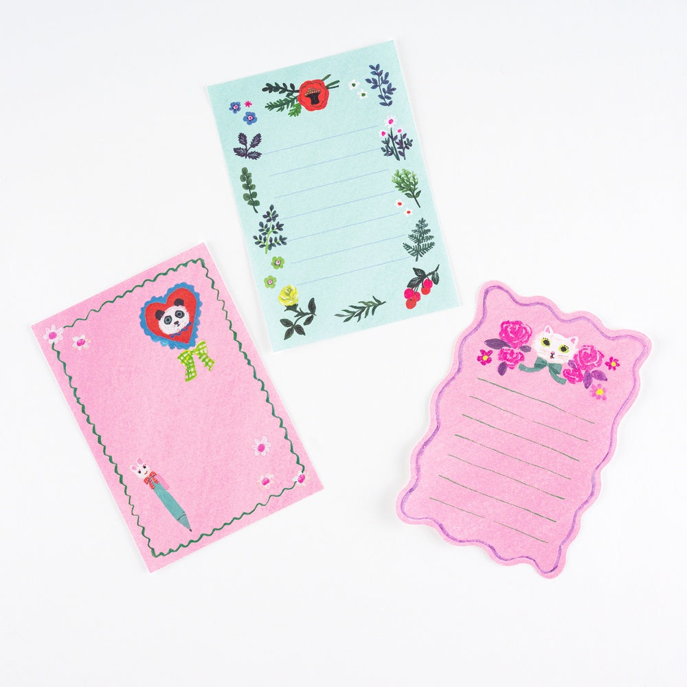 Hobonichi Techo - Yumi Kitagishi: White Cat's Mini Letter Set