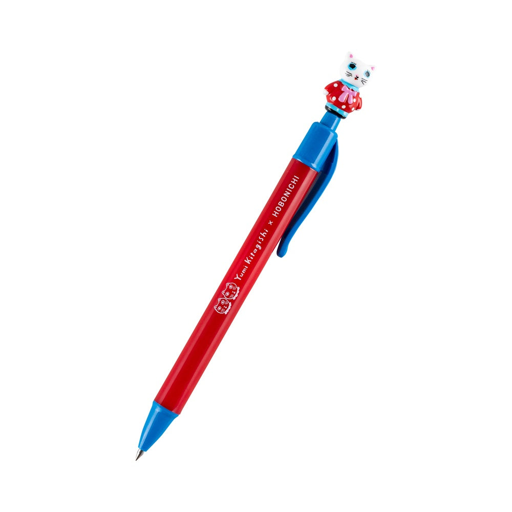 Hobonichi Techo - Yumi Kitagishi Ballpoint Pen - White Cat