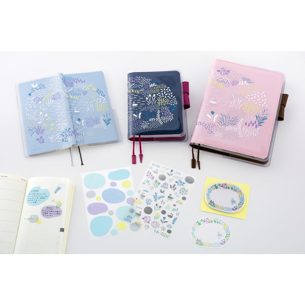 Hobonichi Techo - Yuri Sanae: See-Through Sticky Notes - Forest Lake