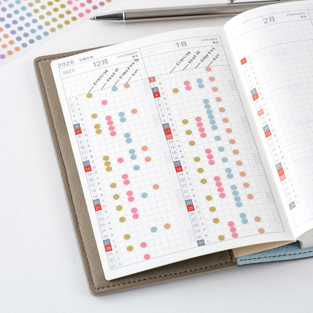 Hobonichi Techo - TSUKI no IRO: Transparent Dot Stickers (3.5mm)