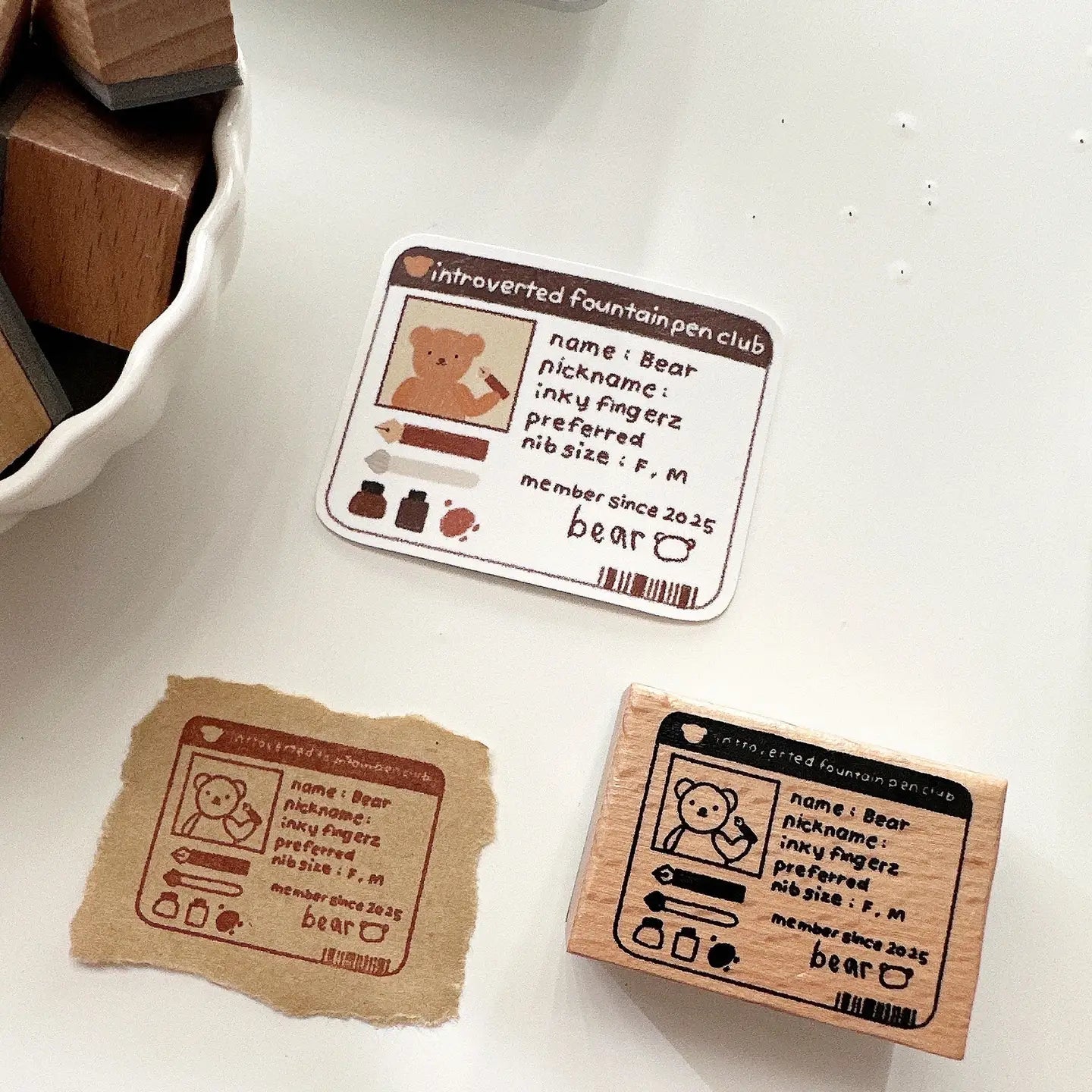 IFPC ID Card Wooden Stamp – M.Lovewell