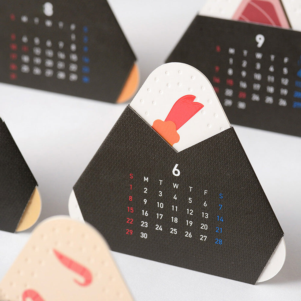 Ichikudo 2026 Tokyo Tsukiji Onigiri Calendar