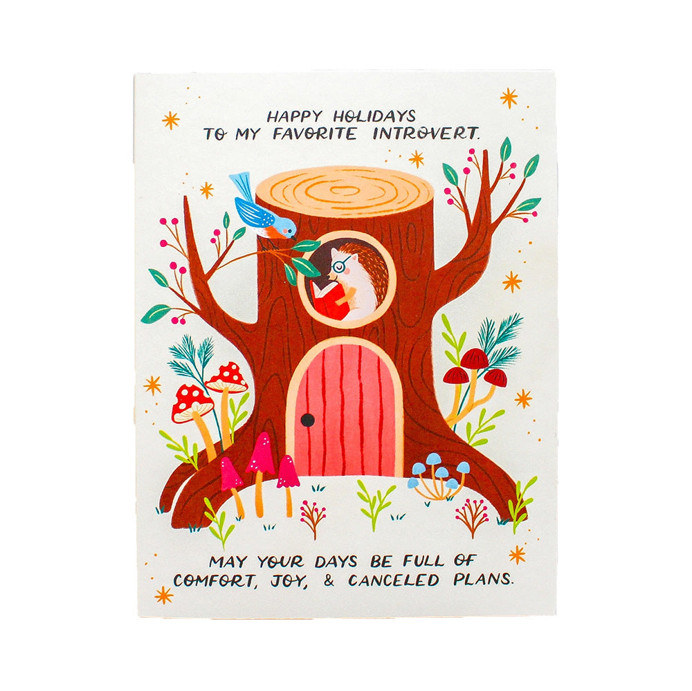 Introvert Holiday Card