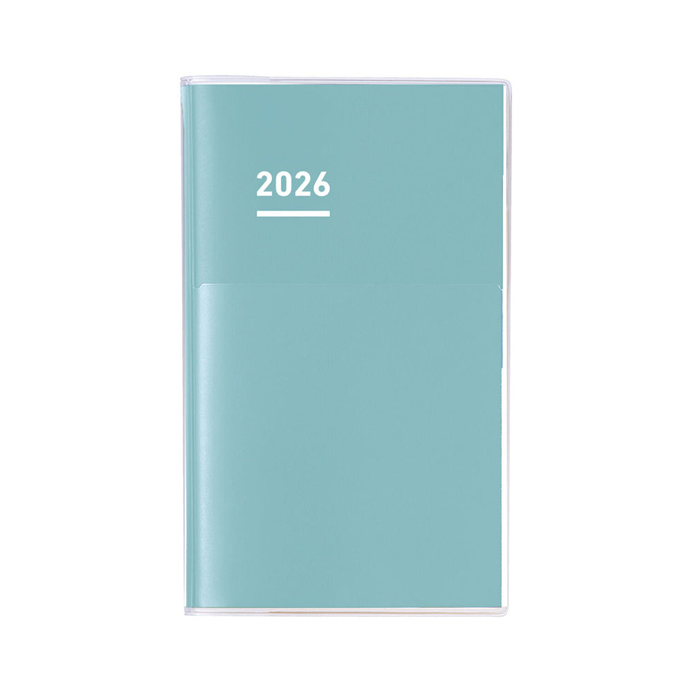 Jibun Techo Diary 2026 A5 Slim - Blue Green
