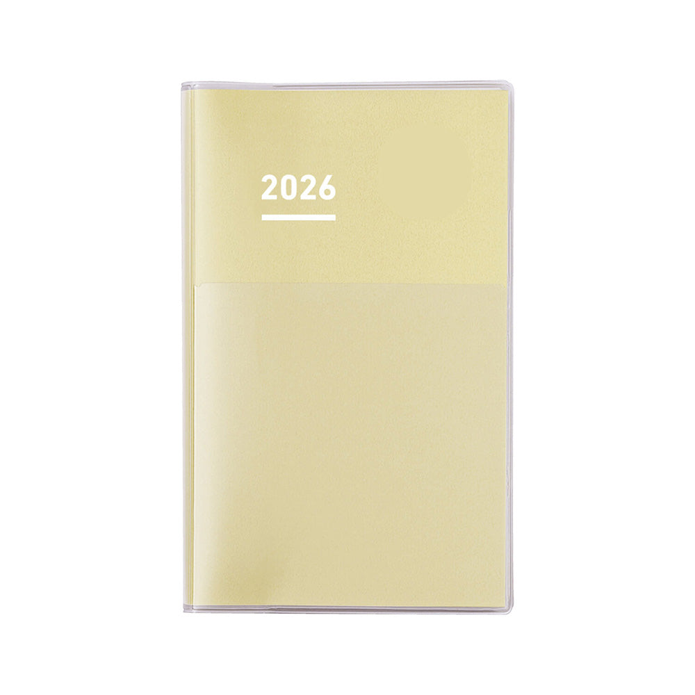 Jibun Techo Diary 2026 A5 Slim - Cream Yellow