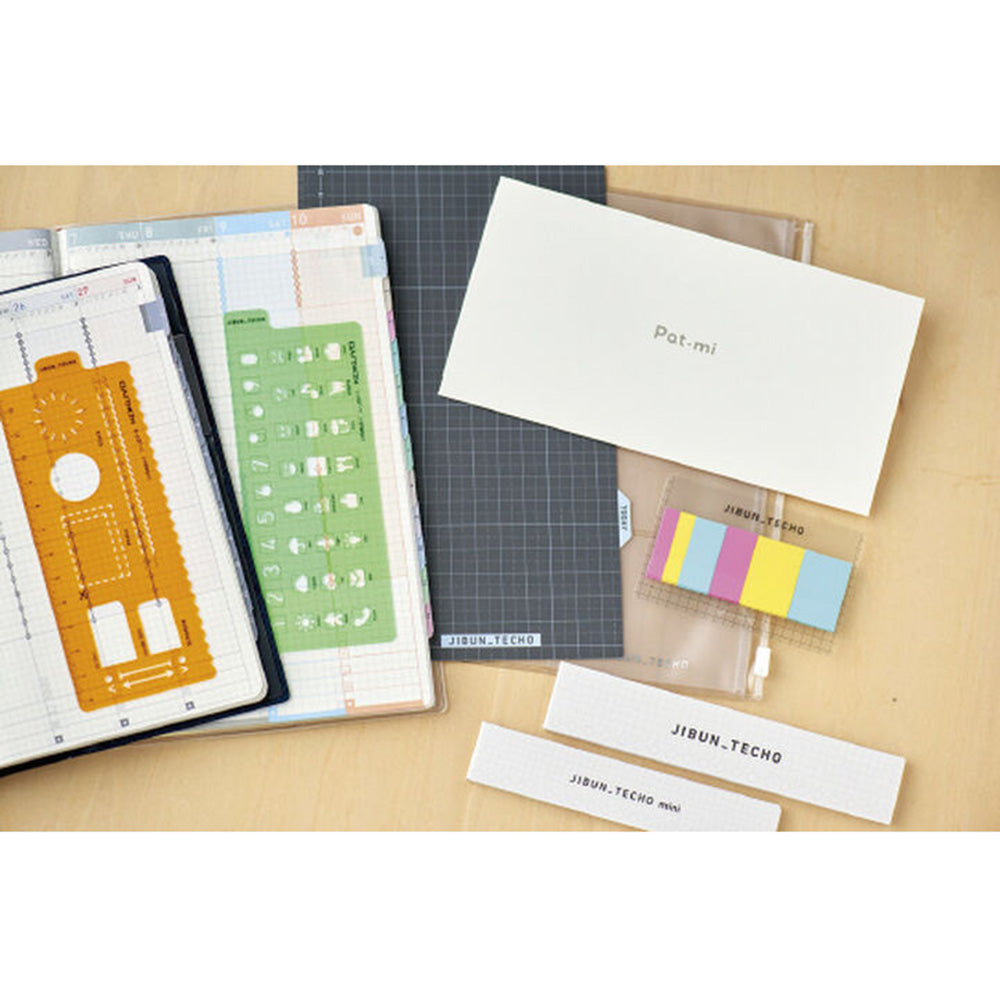 Jibun Techo Template Plan - Lines and Borders