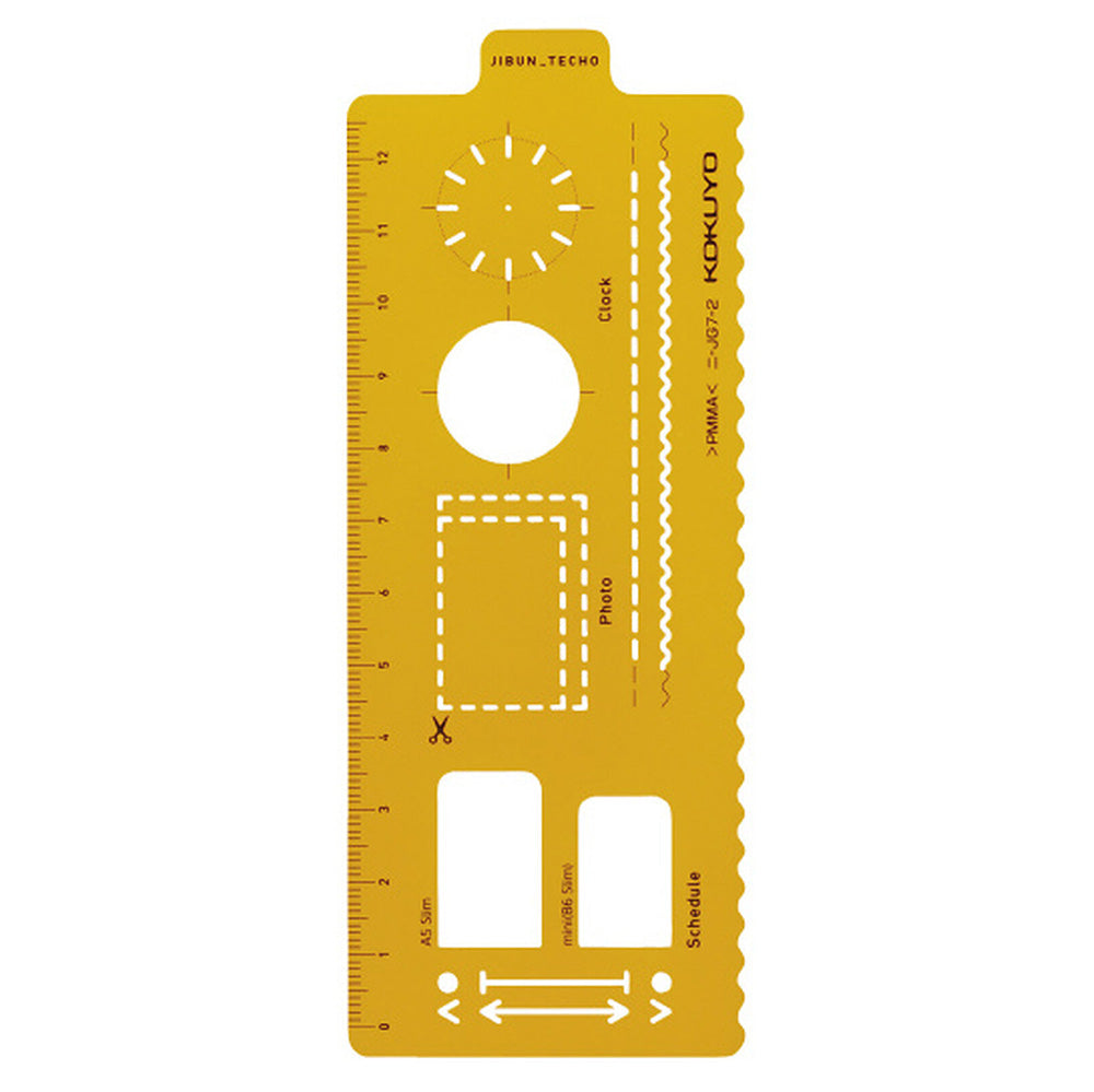 Jibun Techo Template Plan - Lines and Borders