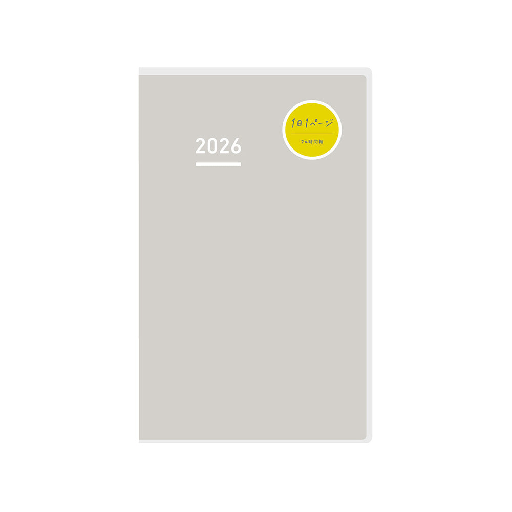 Jibun Techo Days Mini 2026 B6 Slim - Gray