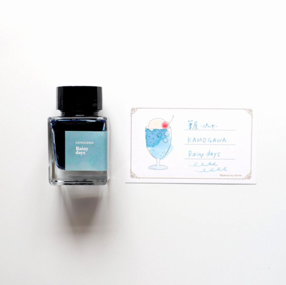 Kamogawa Fountain Pen Ink - Rainy Days - M.Lovewell