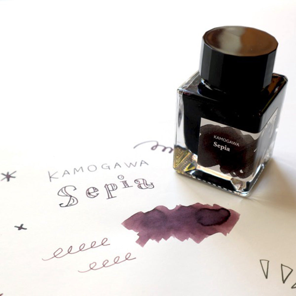 Kamogawa Fountain Pen Ink - Sepia - M.Lovewell