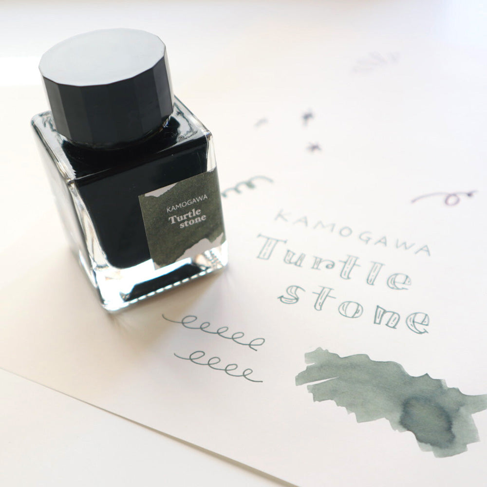 Kamogawa Fountain Pen Ink - Turtle Stone - M.Lovewell
