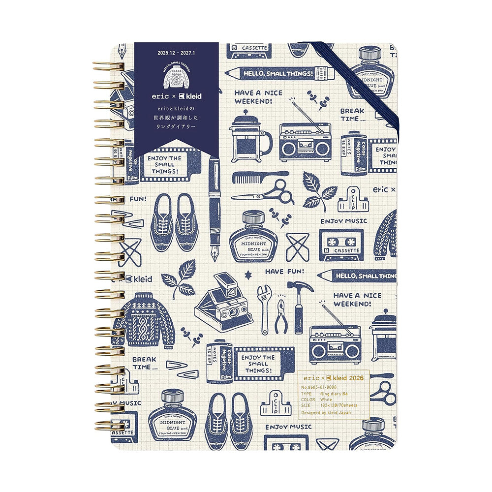 Kleid x Eric Small Things 2026 Ring Diary - White - Pre-Order