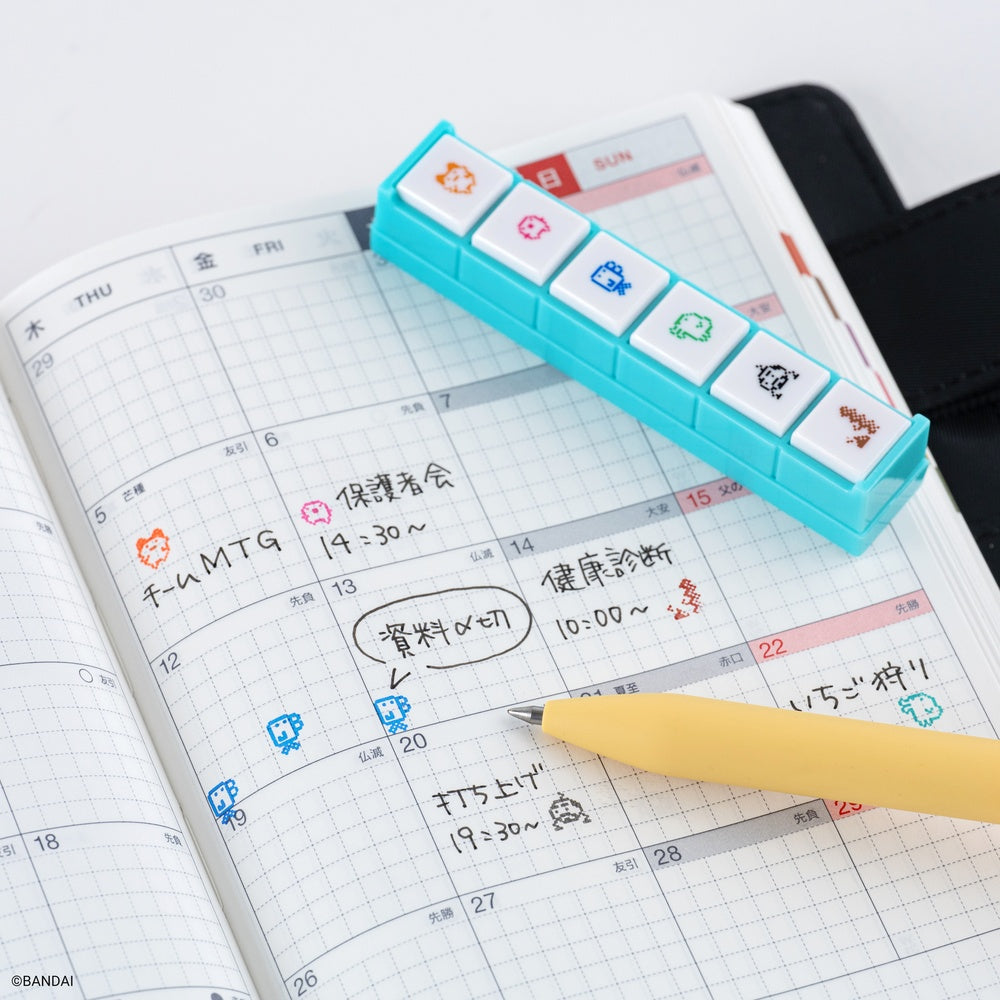 Kodomo no Kao x Hobonichi Pochitto6 Push-Button Stamp (Tamagotchi)