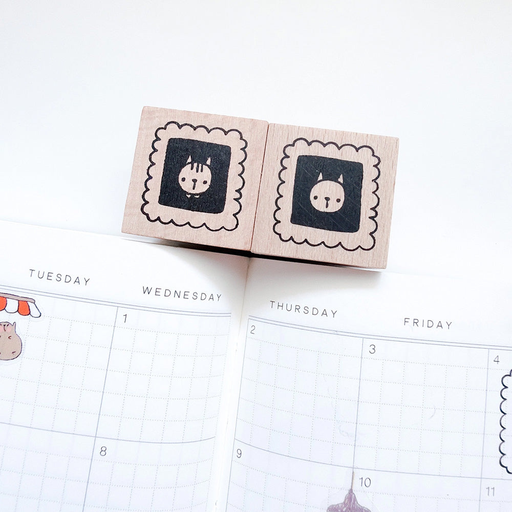 Kuboandlucy x Dana Ate Oatmeal - Kubo and Lucy Wooden Rubber Stamp Set